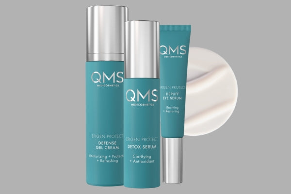 QMS Epigen Protect Produktserie – Schutzpflege gegen Umweltstress &amp; Hautalterung