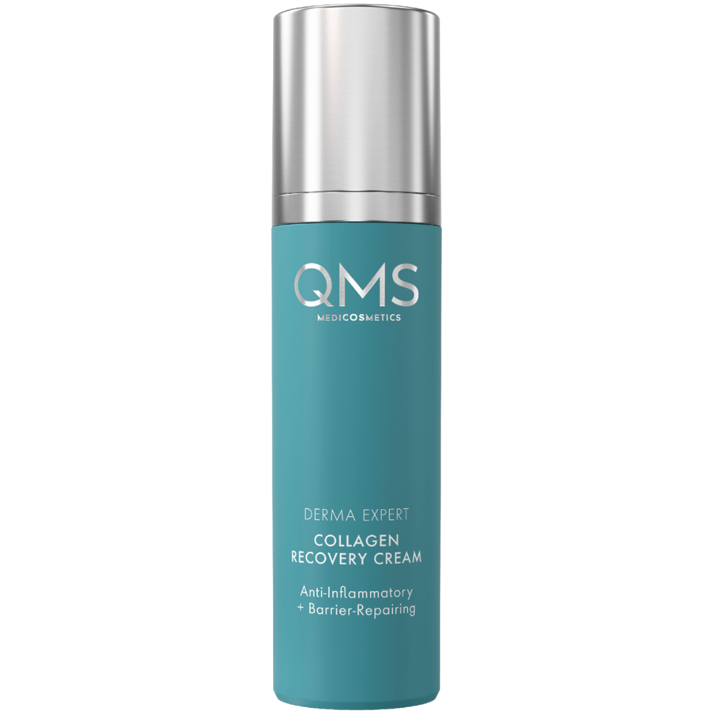 QMS Collagen Recovery Cream 50 ml – Straffende Anti-Aging-Creme mit NEOTEC A15™ und Rotklee-Extrakt – regenerierende Gesichtspflege für hormonell veränderte Haut.
