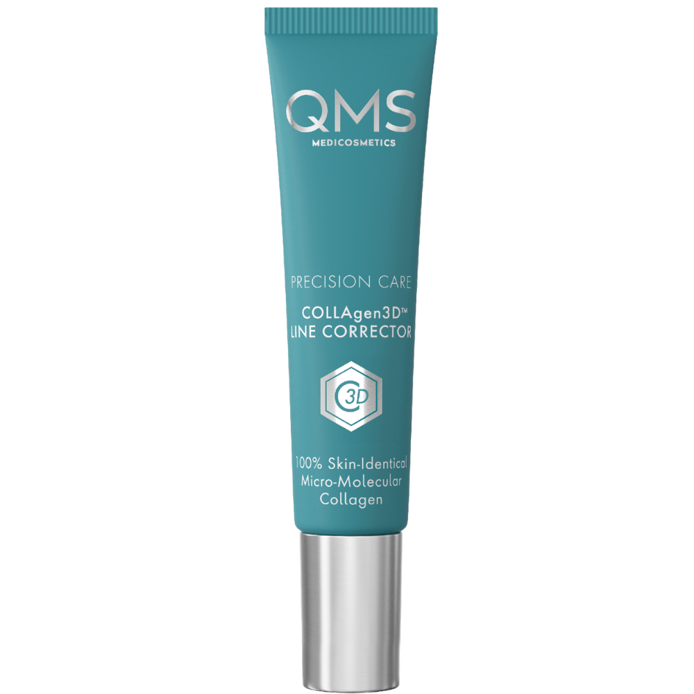 QMS Precision Care COLLAGEN³D Line Corrector – Anti-Falten Serum in türkisfarbener Tube