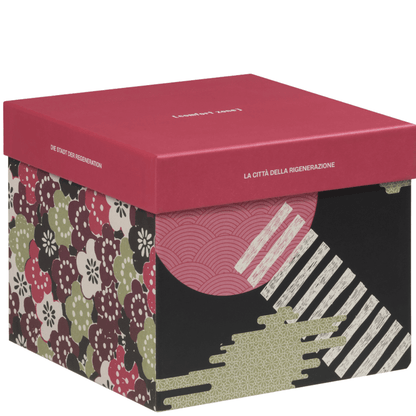 Edle Kartonverpackung des Skin Regimen The Regeneration City Geschenksets – nachhaltige Designbox mit luxuriöser Hautpflege für Stadtmenschen.