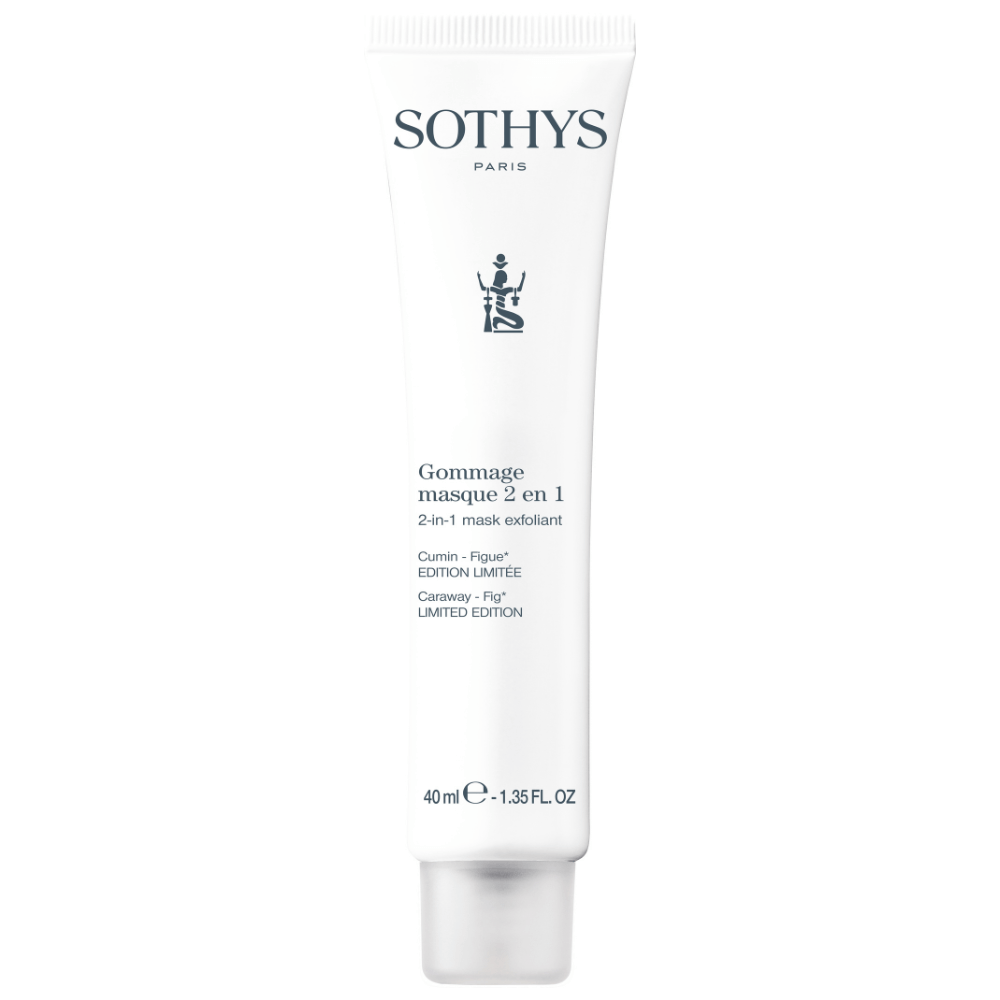 SOTHYS 2-in-1 Peelingmaske Kümmel &amp; Feige 40 ml – Limited Edition Gesichtsmaske mit Peelingeffekt in weißer Tube