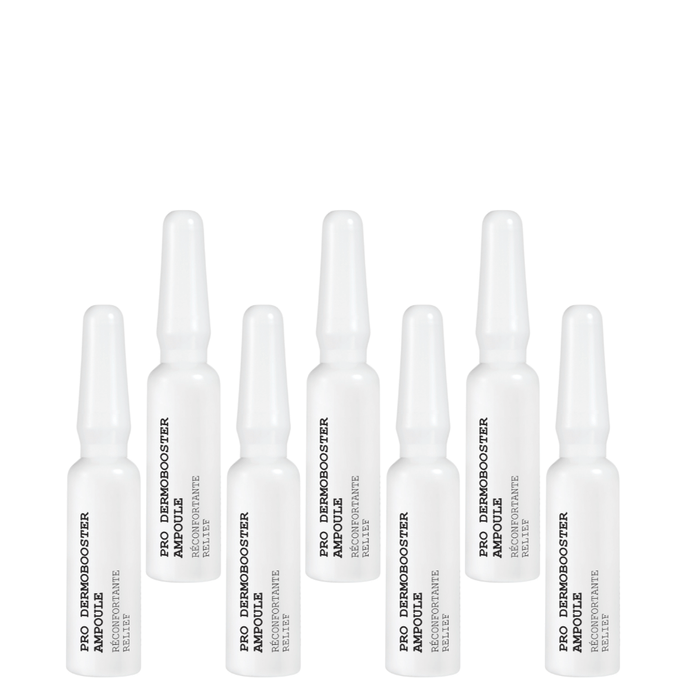 Sothys Pro-Dermobooster Ampoule Réconfortante – beruhigende Intensiv-Ampullen für empfindliche, zu Rosacea neigende Haut, Set mit 7 Ampullen.