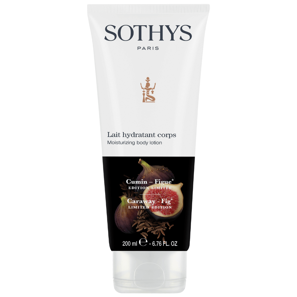 SOTHYS Lait Hydratant Corps Kümmel &amp; Feige 200 ml – Feuchtigkeitsspendende Körpermilch Limited Edition mit fruchtig-würzigem Duft
