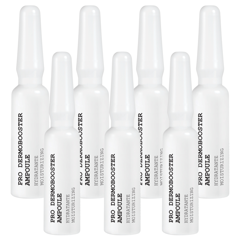Sothys Pro-Dermobooster Ampoule Hydratante – 7er-Packung mit transparenten Feuchtigkeitsampullen.