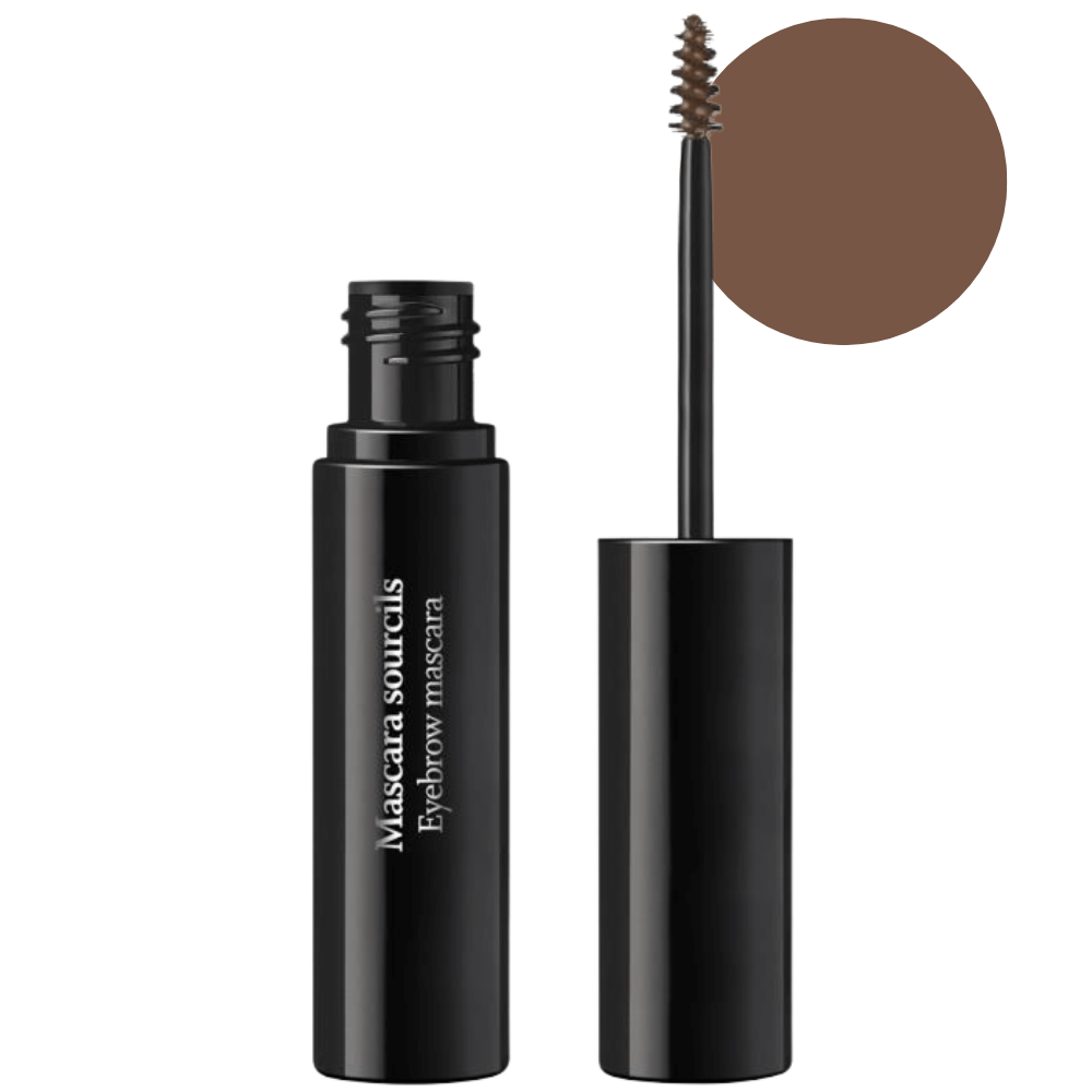 SOTHYS Augenbrauen-Mascara Nr. 10 Taupe – Produktflakon mit Bürstchen und Farbton-Darstellung