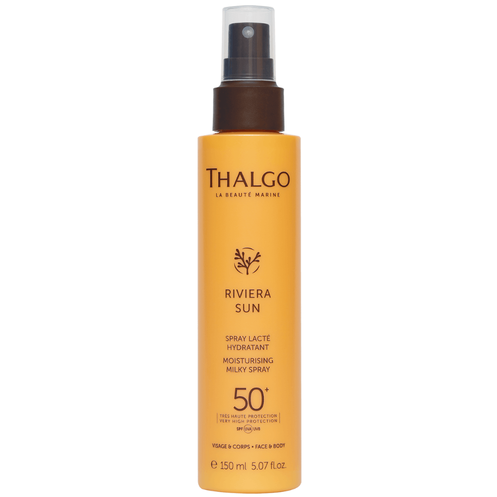 Thalgo Riviera Sun Moisturising Milky Spray SPF 50+ – Sonnenschutzmilch für Gesicht &amp; Körper, hoher Schutz und Pflege