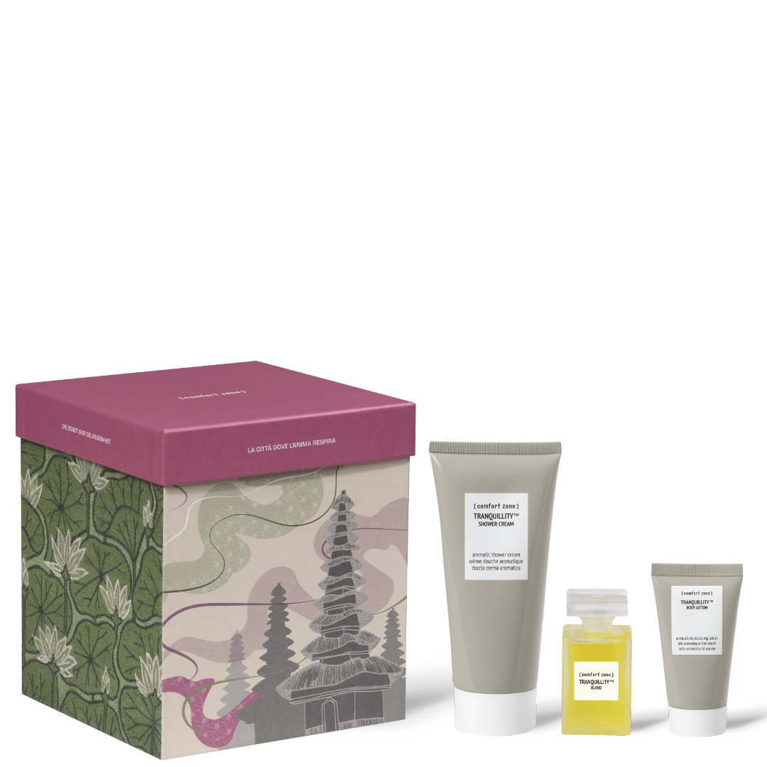 Comfort Zone The City of Serenity Geschenkset – hochwertiges Wellness-Set mit natürlichen Pflegeprodukten für Entspannung und geschmeidige Haut.